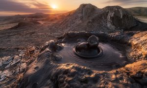 In Gobustan National Park there are more that 350 volcanoes