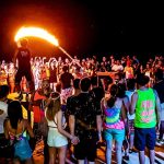 Full Moon Party Thailand Haad Rin Beach at night