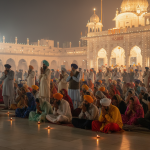 Pilgrims at Gurdwara Ber Sahib Sultanpur Lodhi during Guru nanak jayanti.