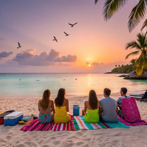 Tulum Mexico beach New Year celebration