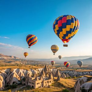 Affordable international holiday package to Turkey with hot air balloons in Cappadocia and cultural sites.