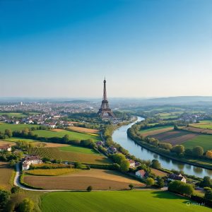 Affordable international holiday package in France with Eiffel Tower and charming countryside