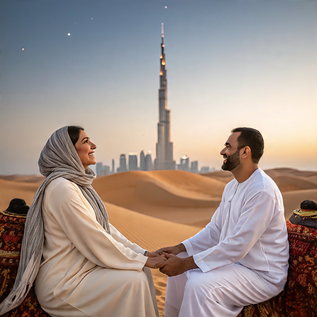 Dubai honeymoon with desert safari and skyline views