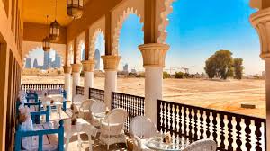 Arabian Tea House Dubai in Al Fahidi serving mint tea and traditional Emirati food is one of the top restaurants in dubai