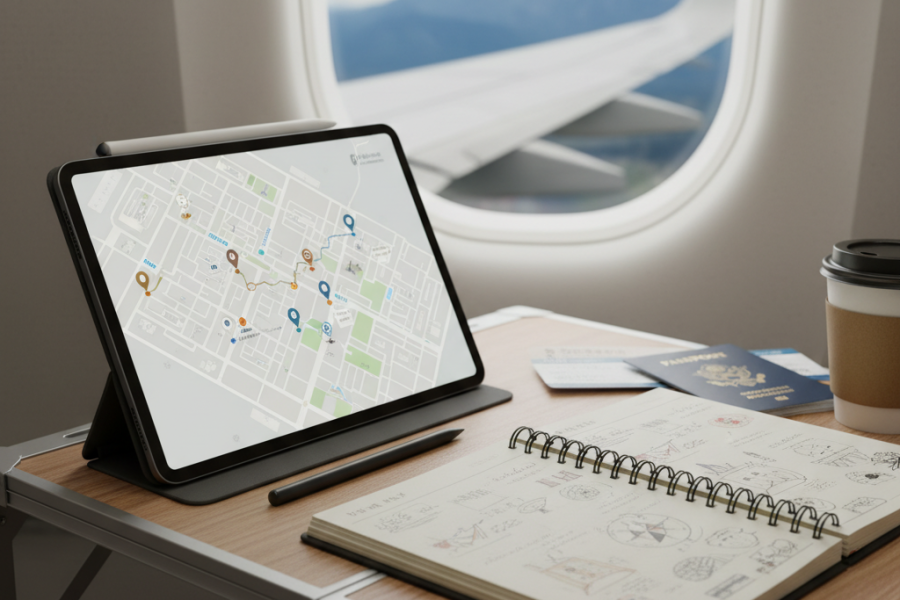 digital vs paper travel journal comparison