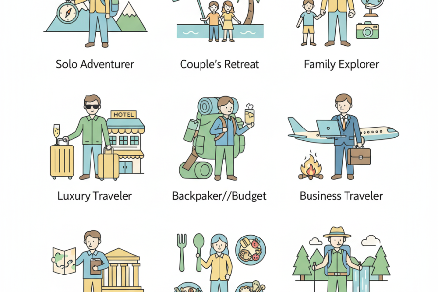 2026 travel personalities illustrated