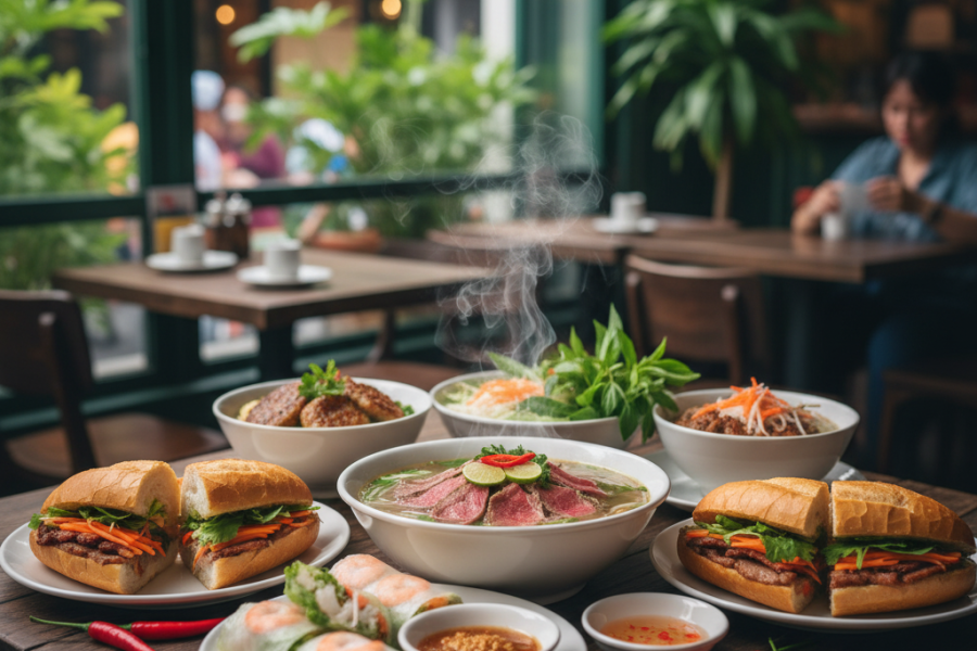 traditional food in Vietnam served in Hanoi
