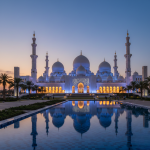 Sheikh Zayed Grand Mosque, a must-see landmark during Abu Dhabi travel.