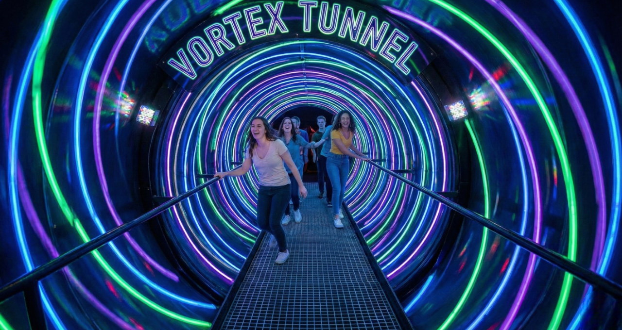 vurtex tunnel in museum of future