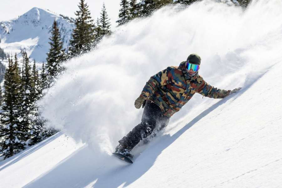 skiing and snowboarding